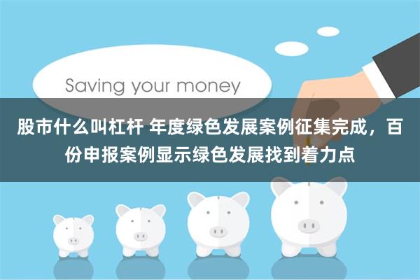 股市什么叫杠杆 年度绿色发展案例征集完成，百份申报案例显示绿色发展找到着力点