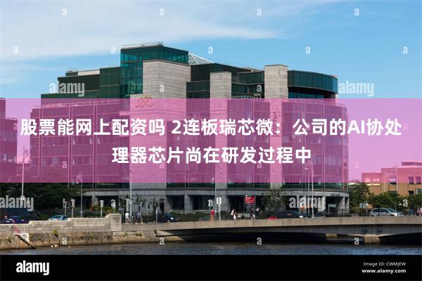 股票能网上配资吗 2连板瑞芯微：公司的AI协处理器芯片尚在研发过程中