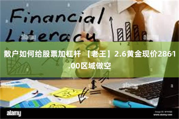 散户如何给股票加杠杆 【老王】2.6黄金现价2861.00区域做空