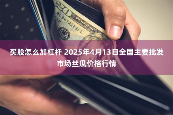 买股怎么加杠杆 2025年4月13日全国主要批发市场丝瓜价格行情